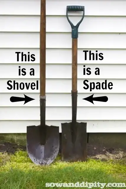 Shovel and spade